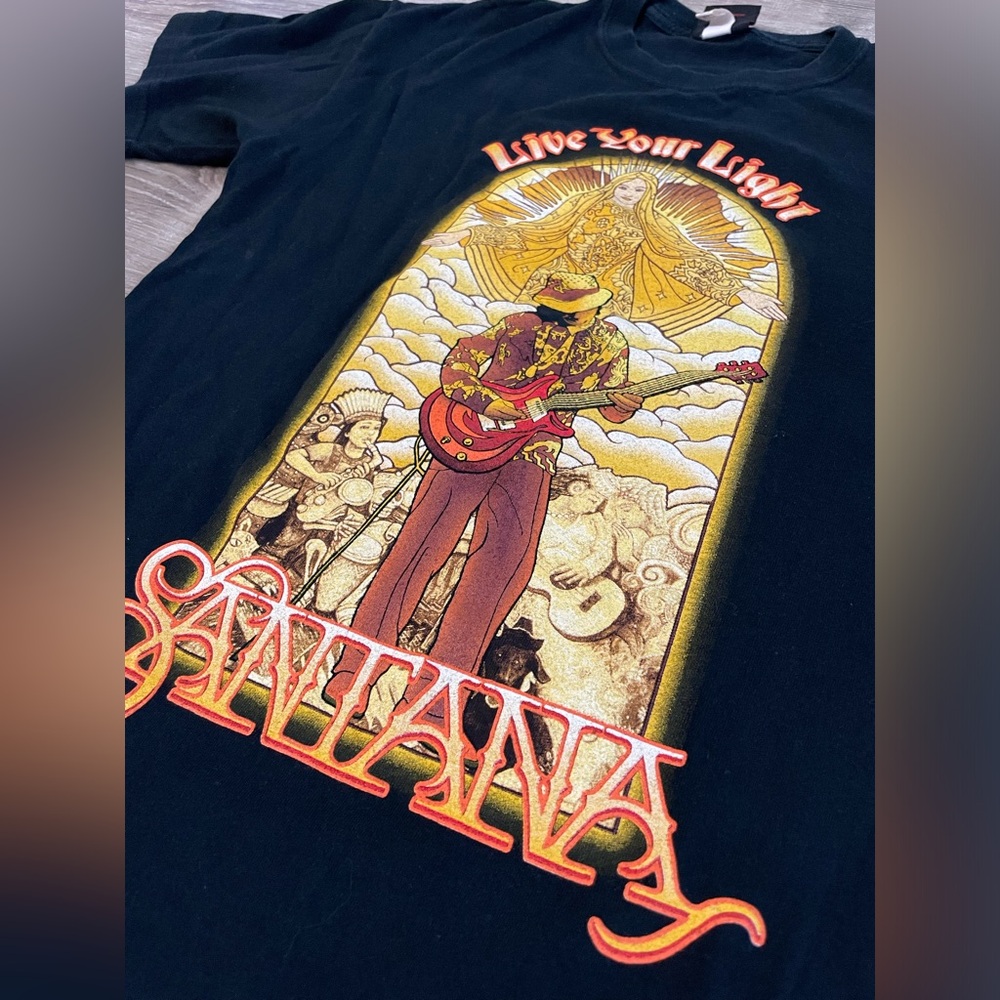 Santana 2008 “Live Your Light” band tour t shirt - Size M